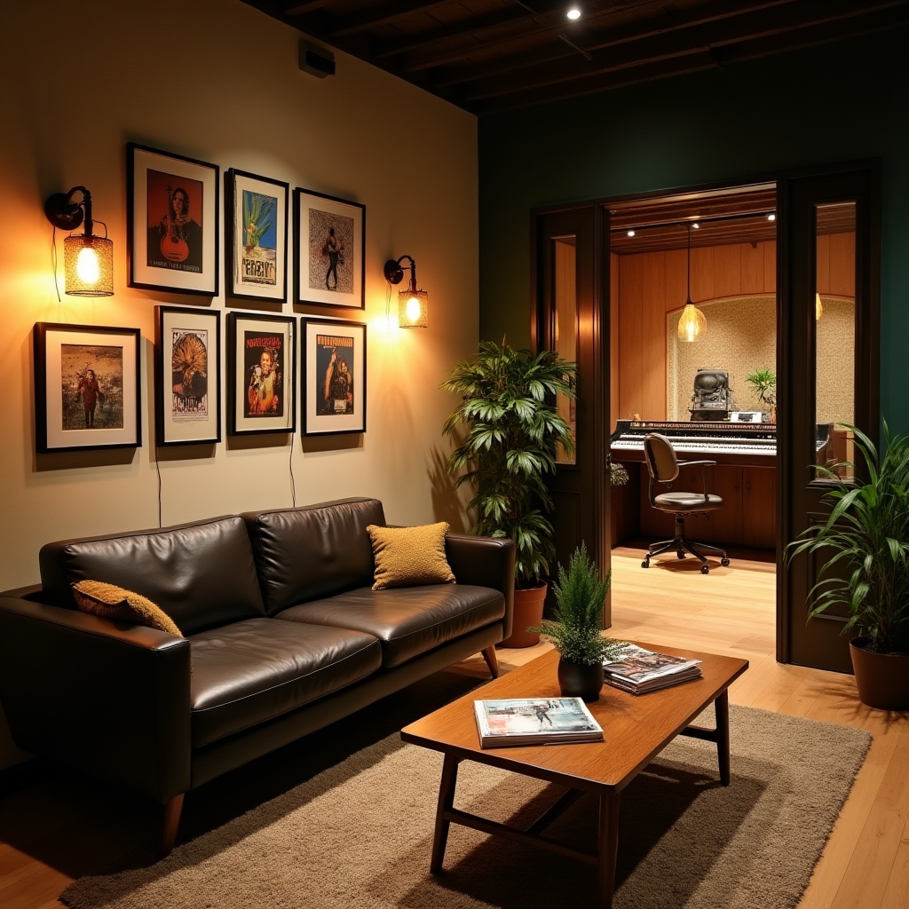 Zona de relaxare din studioul Ploranix